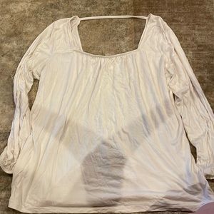 Off white peasant style top